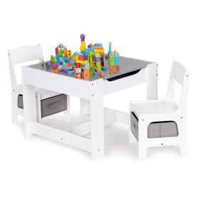 Detský nábytok - drevený stôl + 2 stoličky